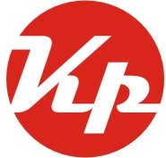 Logo von Vk mit rotem Hintergrund.